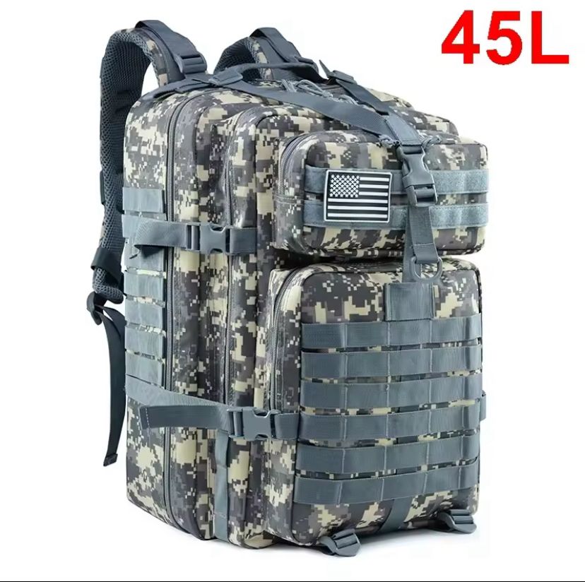 Velloren - 30/50L Tactical Backpacks Man Traveling Bags Survival Outdoor 3P Assault Pack EDC Molle Pack hiking Trekking Hunting Bag