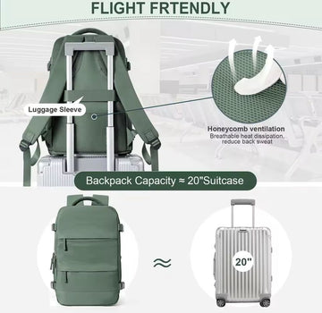 Velloren - Ryanair Backpack 40x20x25 Cabin Bag Travel Backpack for Men Women Hand Luggage Leisure Laptop Backpack mochila para viaje cabina